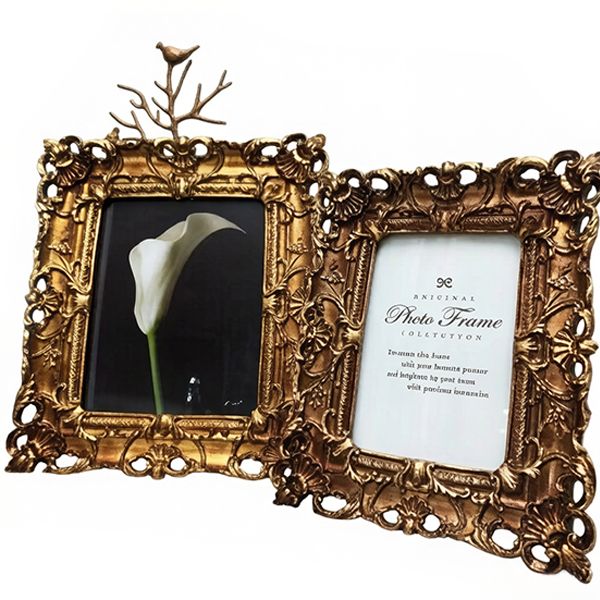 Large Vintage Copper Resin Decorative Photo Frame factory