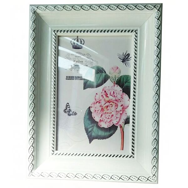 Large White Resin Decorative Photo Frame